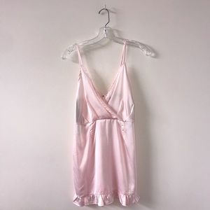 NWT pink satin dress